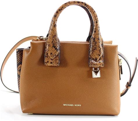 Michael Kors Rollins Small Python Leather Satchel Bag